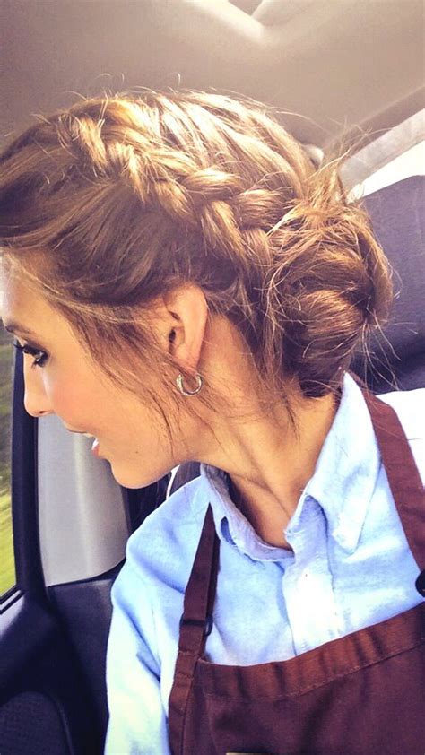 A Fun Waitress Updo Braided Surf Bun Work Hairstyles Nurse