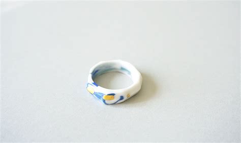 Ceramic Ring Porcelain Ring Handmade Porcelain Ring Ceramic Etsy Uk