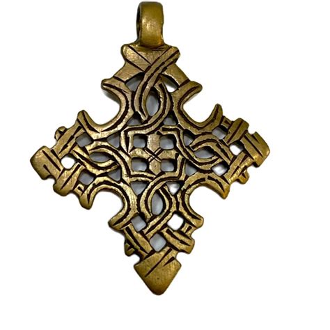 Handmade Accessories Handmade Ethiopian Coptic Brass Crosspendant