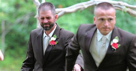 Dad Stops Daughters Wedding And Grabs Stepdad To Walk Bride Down The