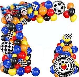 Amazon Ynou Pcs Racing Car Balloons Arch Garland Kit