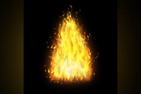 Realistic Fire Background PSD Graphic by Creative Canvas · Creative Fabrica