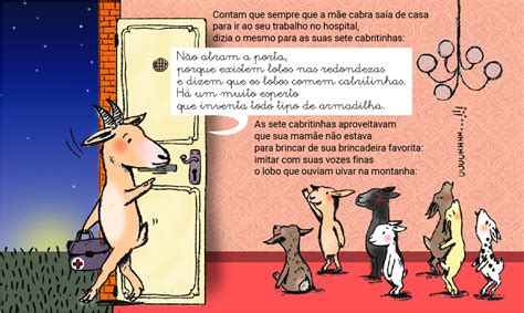 As Sete Cabritinhas E O Lobo Espa O De Leitura