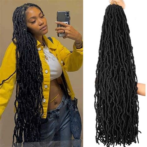 Buy Packs Soft Locs Crochet Hair Pre Looped Inch Long Faux Locs