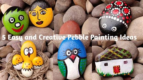 5 Easy Stone Art Ideas For Kids Diy Pebble Craft Ideas Diy Rock