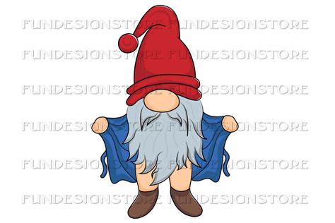 Funny Gnome Naked Sublimation Png Graphic By Fundesigns Creative