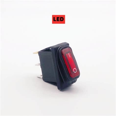 Led Rouge On Off Ac V Interrupteur Bascule Tanche Kcd