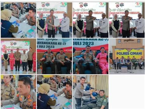 Jelang Hari Bhayangkara Ke Polres Cimahi Polda Jabar Melaksanakan