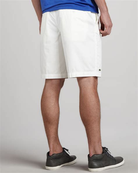 Lacoste Classic Bermuda Shorts In White For Men Lyst