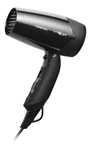 Secador De Cabelo Mega Profissional Travel Cor Preto 127V 220V