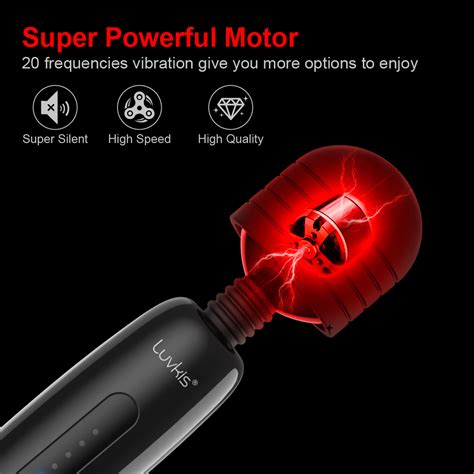 Luvkis Large AV Magic Wand Massager Mr 20 Vibrator Sex Toy For Women Powerful 20 Vibrat Mode