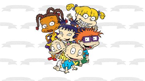 Rugrats Angelica Chuckie Tommy Susie Kimi And Dill Edible Cake Topper A Birthday Place