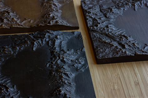 Lake Tahoe 3d Printed Bronze Map Terra Mano