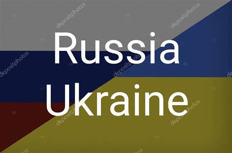 Ucrania Vs Rusia En Concepto De Crisis De La Guerra Mundial Choque Y