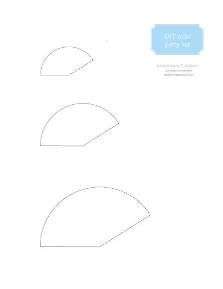 Mini Party Hat Template Printable