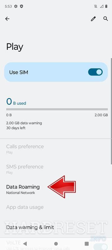 How To Turn On And Turn Off Data Roaming On MOTOROLA Moto G 2023