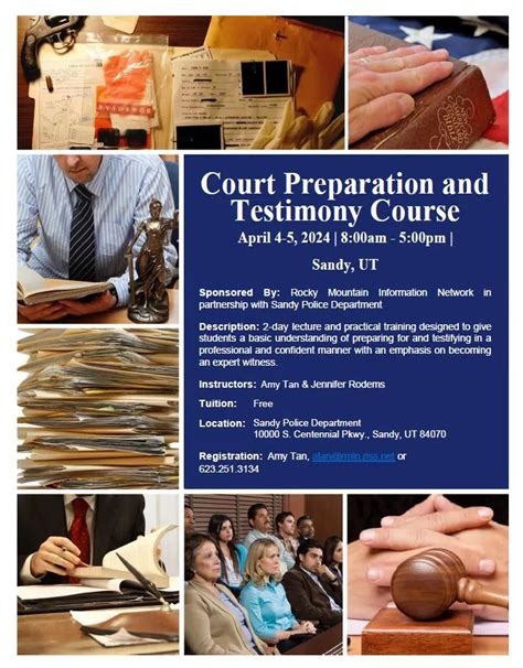 Court Preparation and Testimony Course - Utah Police Training