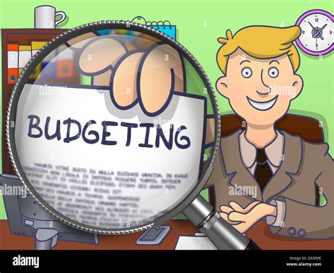 Budgeting Through Lens Doodle Concept Stock Photo Alamy