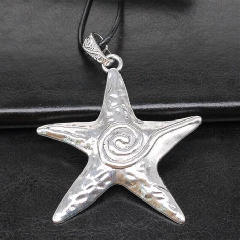 Metal Exaggerate Personality Big Pentagram Star Pendant Necklace For