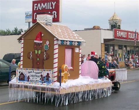 Whimsical Gingerbread House Parade Float