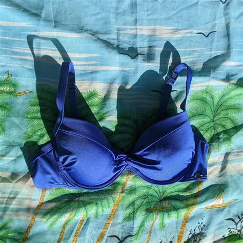 Royal Blue Bikini Top Elegant Royal Blue Bikini Depop