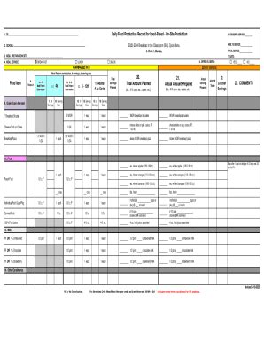 Fillable Online Using Food Production Records Fax Email Print Pdffiller