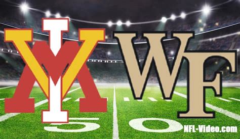 Vmi Vs Wake Forest Football Week 1 2022 Full Game Replay Ncaa College