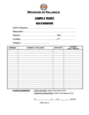 Completable En L Nea Formulario De Inscripcin A Cursoscmara De Comercio