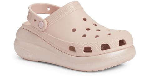 Crocs™ Classic Crush Shimmer Clog In Pink Lyst