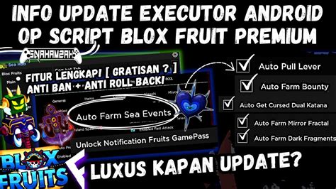 UPDATE 20 BLOX FRUIT OP SCRIPT AUTO FARM SEA EVENT FARM BOUNTY