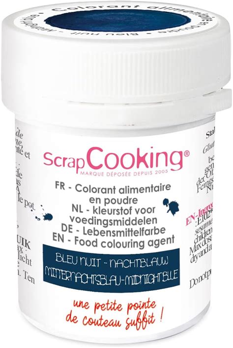 ScrapCooking Colorant Artificiel en Poudre Bleu Nuit 5g Ingrédient