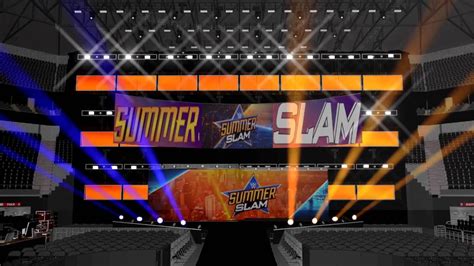 Wwe Summerslam 2016 Opening Pyro Replication Youtube