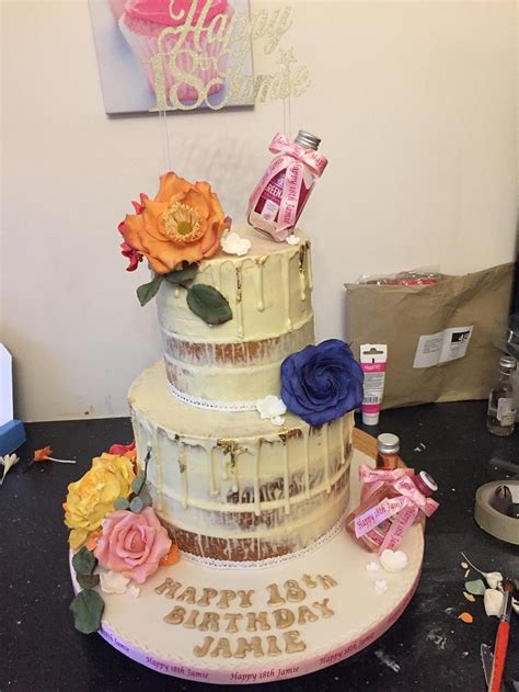 Naked Birthday Cake Decorated Cake By Donnajanecakes Cakesdecor