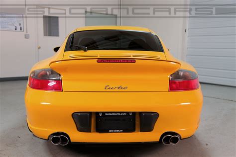 2938 5 2003 Porsche 996 Twin Turbo Tiptronic Speed Yellow Black 16015 Miles Back Sloan Motor Cars