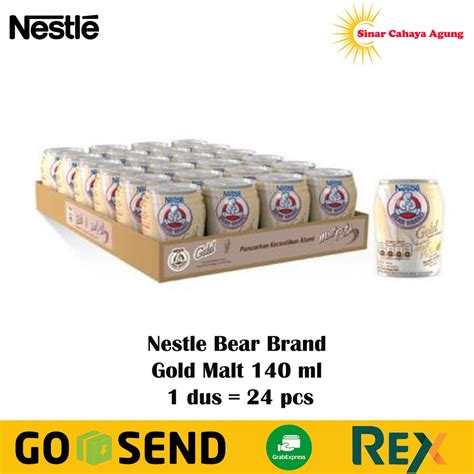 Jual Dus Pcs Susu Beruang Bear Brand Gold Malt Putih Ml