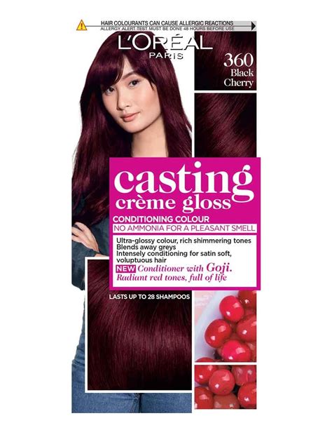 L Oreal Paris Casting Creme Gloss Hair Colourant 360 Black Cherry Black Cherry Hair Cherry