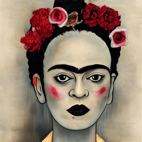 Graphisme numérique Madness dans le style de Frida Kahlo Creative Fabrica