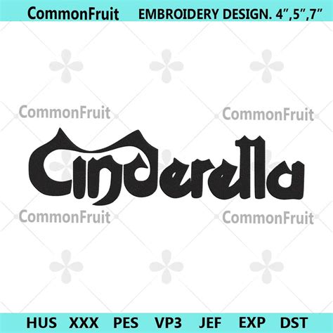 Cinderella Logo Rock Band Embroidery Design Download File | Inspire Uplift