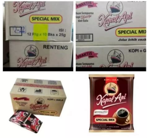 Kopi Kapal Api Special Mix Isi Dalam Kemasan 1 Dus Berisi 10 Renceng