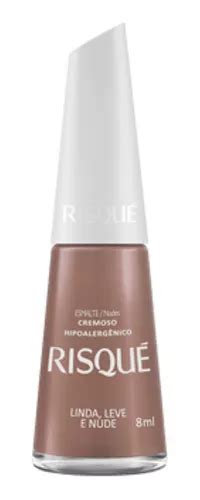 Esmalte Risque Linda Leve E Nude Hipoalergênico MercadoLivre