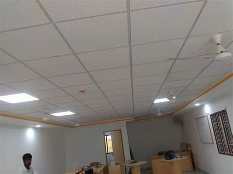 Fibreglass Mineral Fiber False Ceiling Service At Rs 120sq Ft In Chennai