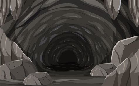 Underground hole cave scene 6889233 Vector Art at Vecteezy