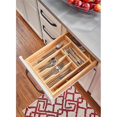 B15 18cut Broadway Palmetto Drawer Wood Cutlery Insert Kitchen Cabinets