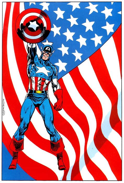 Captain America By Brent Anderson Captain America Comic Art Captain