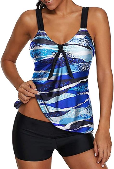 Ssmeng Tankini Damen Bauchweg Push Up Bademode Gro E Gr En