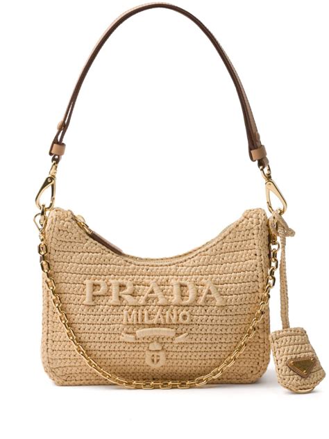 Prada Bolsa Re Edition Mini Neutro Farfetch Mx