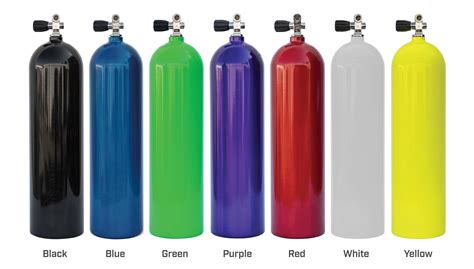 Cylinder Colors & Finishes — XS Scuba - Everything For The Perfect Dive