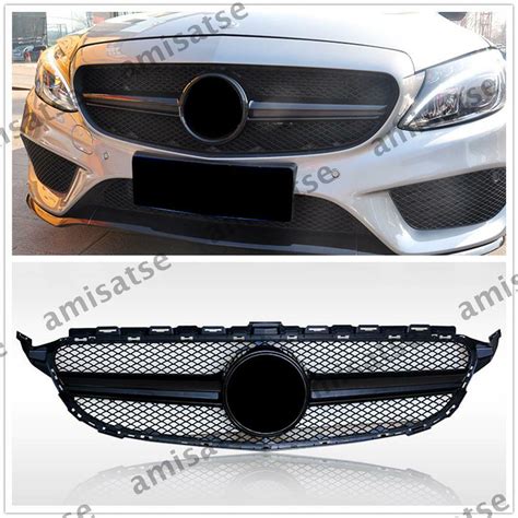 Front Grill Grille For Mercedes Benz C Class W205 C200 250 14 18 C63