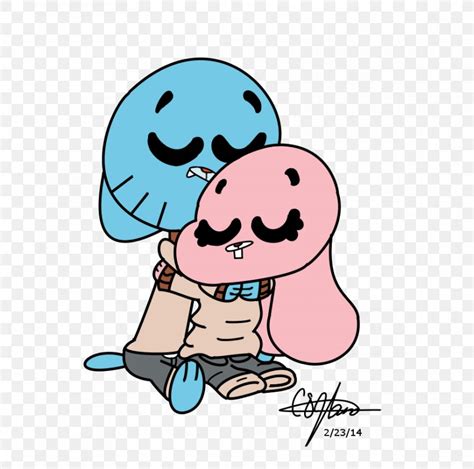 Gumball Watterson Anais Watterson Darwin Watterson Hug Clip Art, PNG ...