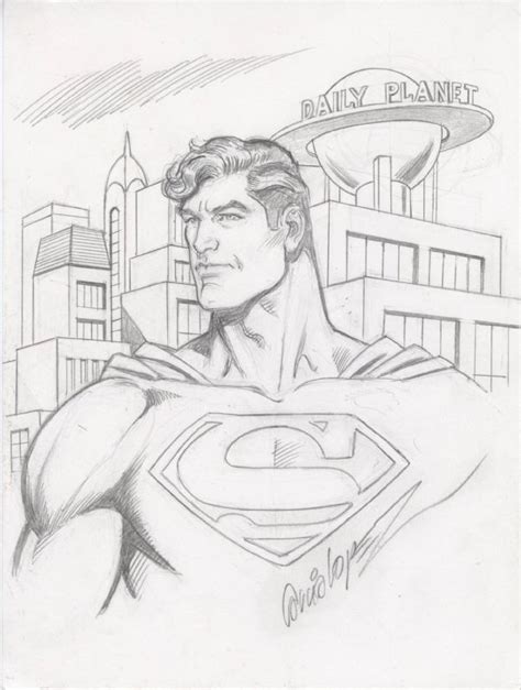 Superman by José Luis García López in Jul Kha T s Con sketches